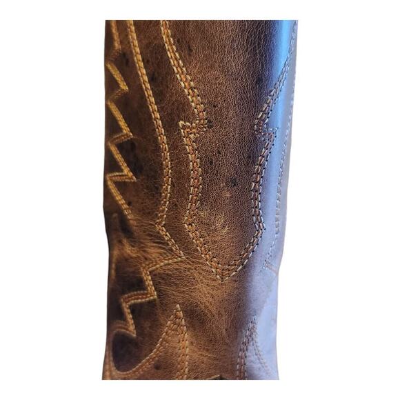 Smoky mountian boots Denver men sz 9.5D brown western cowboy boots leather upper main image 7